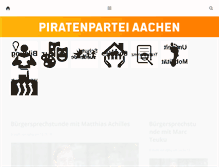 Tablet Screenshot of piratenpartei-aachen.de